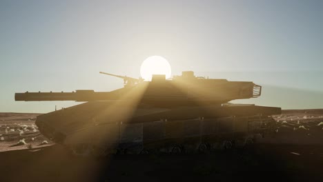 Alter-Rostiger-Panzer-In-Der-Wüste